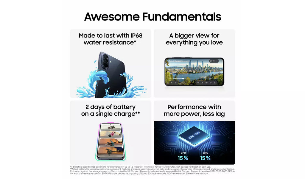 Samsung Galaxy A57 5G 8GB 256GB AI Mobile Phone - Navy